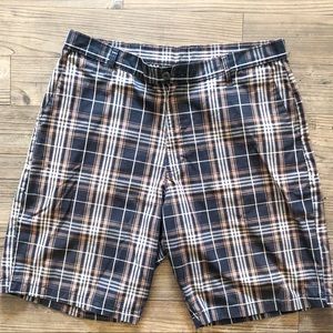 Men’s Burnside Checkered Brown Shorts